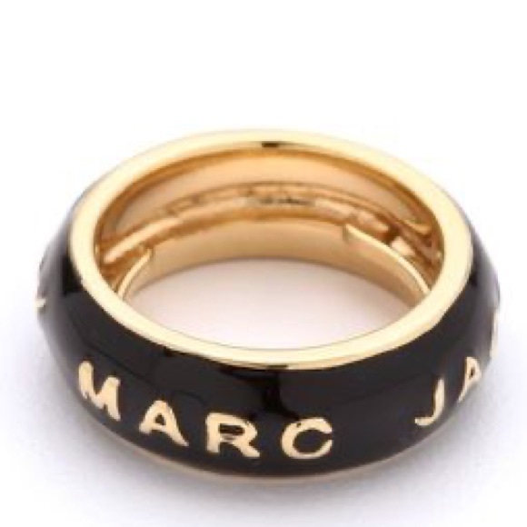 Marc by Marc Jacobs Logo Rings Creme and Black 7 - Picture 6 of 7